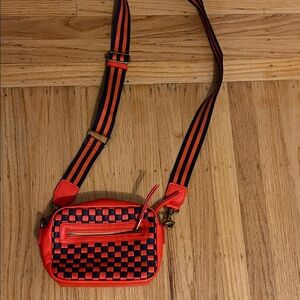 Universal Thread Red and Black Checkered Crossbody Bag